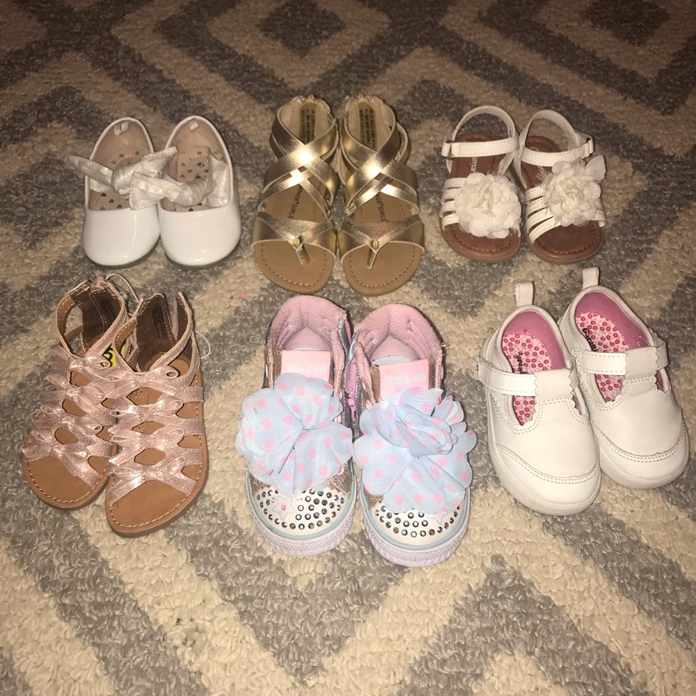 Bundle girls toddler shoes and sandals size 5